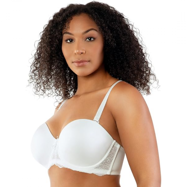 Marah Strapless Ivory Manchado - Imagen 3